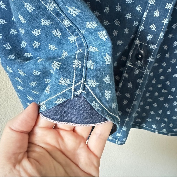 Tommy Bahama Blue Print Men's Shirt Size L - Picture 5 of 8